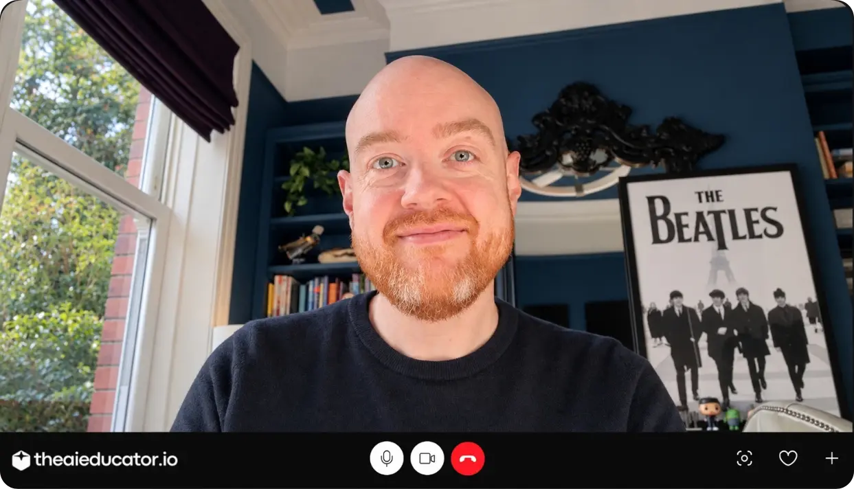 Dan Fitzpatrick on a video call